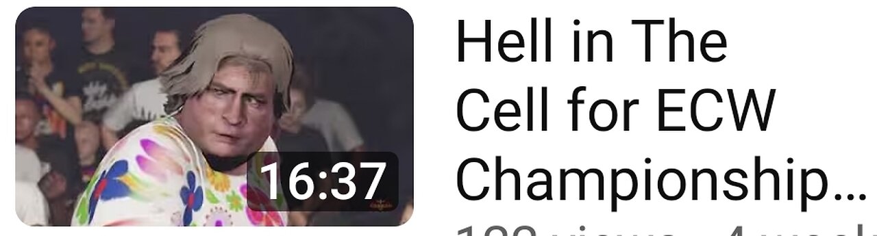 He'll in The Cell for Ecw Championship...