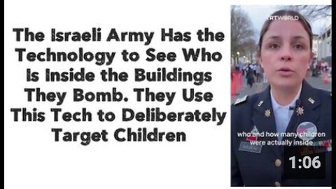 "Israeli Army's Technology Allows Visibility Inside Bombed Buildings"