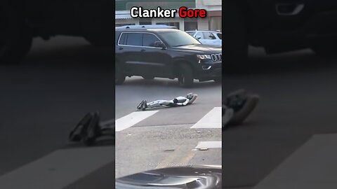 Clanker Gets Run Over By a Car #shorts #funny #meme #dankmemes #clanker #ai #carfail #car