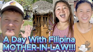 Day With FILIPINA MOTHER-IN-LAW!!! WILL I SURVIVE??? Off Grid Bamboo Tiny House Living Philippines
