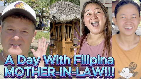 Day With FILIPINA MOTHER-IN-LAW!!! WILL I SURVIVE??? Off Grid Bamboo Tiny House Living Philippines