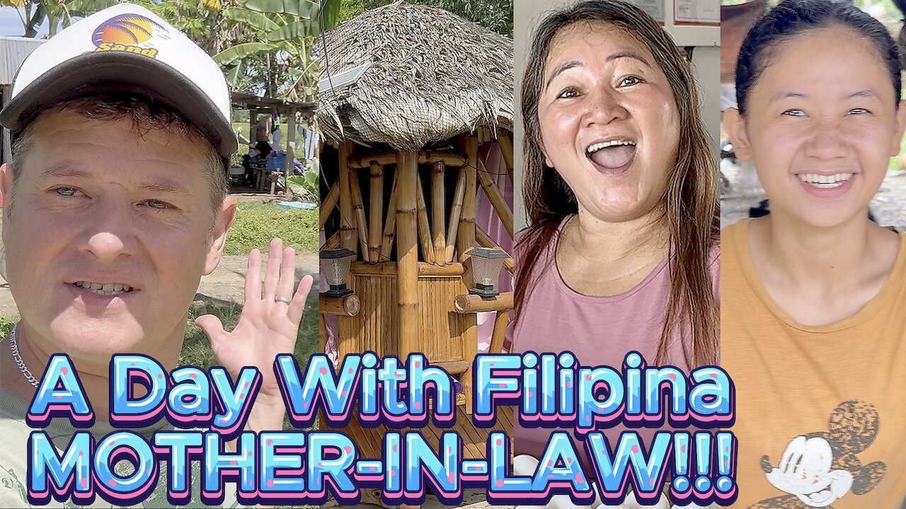 Day With FILIPINA MOTHER-IN-LAW!!! WILL I SURVIVE??? Off Grid Bamboo Tiny House Living Philippines