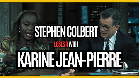 Stephen Colbert Fed Up with Karine Jean Pierre's Lies | Discussing Joe Biden on the Late Show