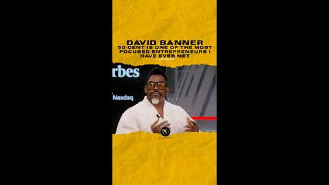 @davidbanner - @50cent is one of the most focused entrepreneurs I have ever met