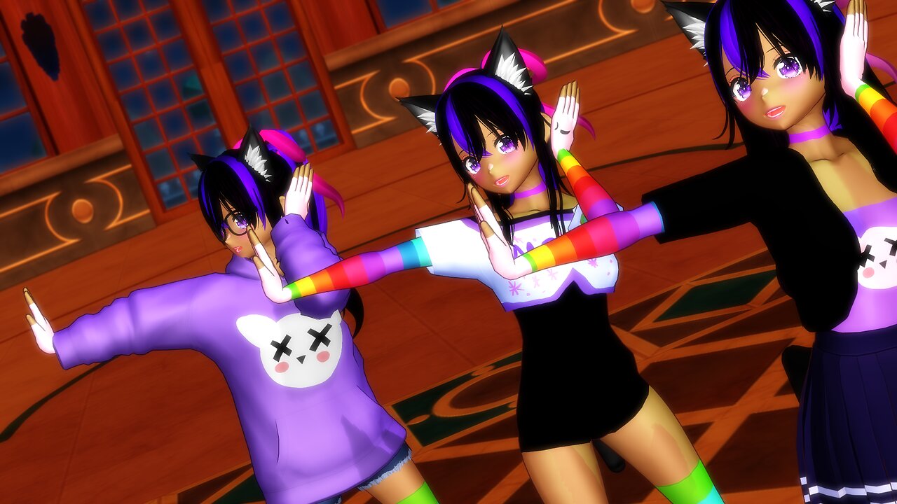 MMD ECHO! [OC Moon all three outfits]!