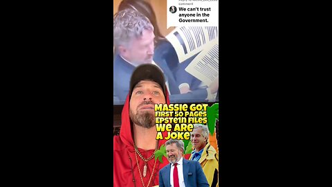 Thomas Massie got the First 50 Pages of the #EpsteinFiles - They are Heavily Redacted