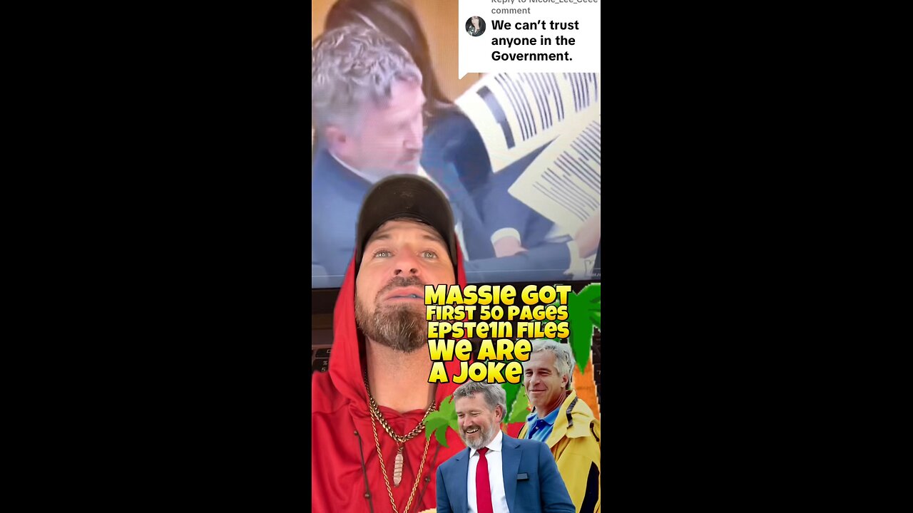 Thomas Massie got the First 50 Pages of the #EpsteinFiles - They are Heavily Redacted