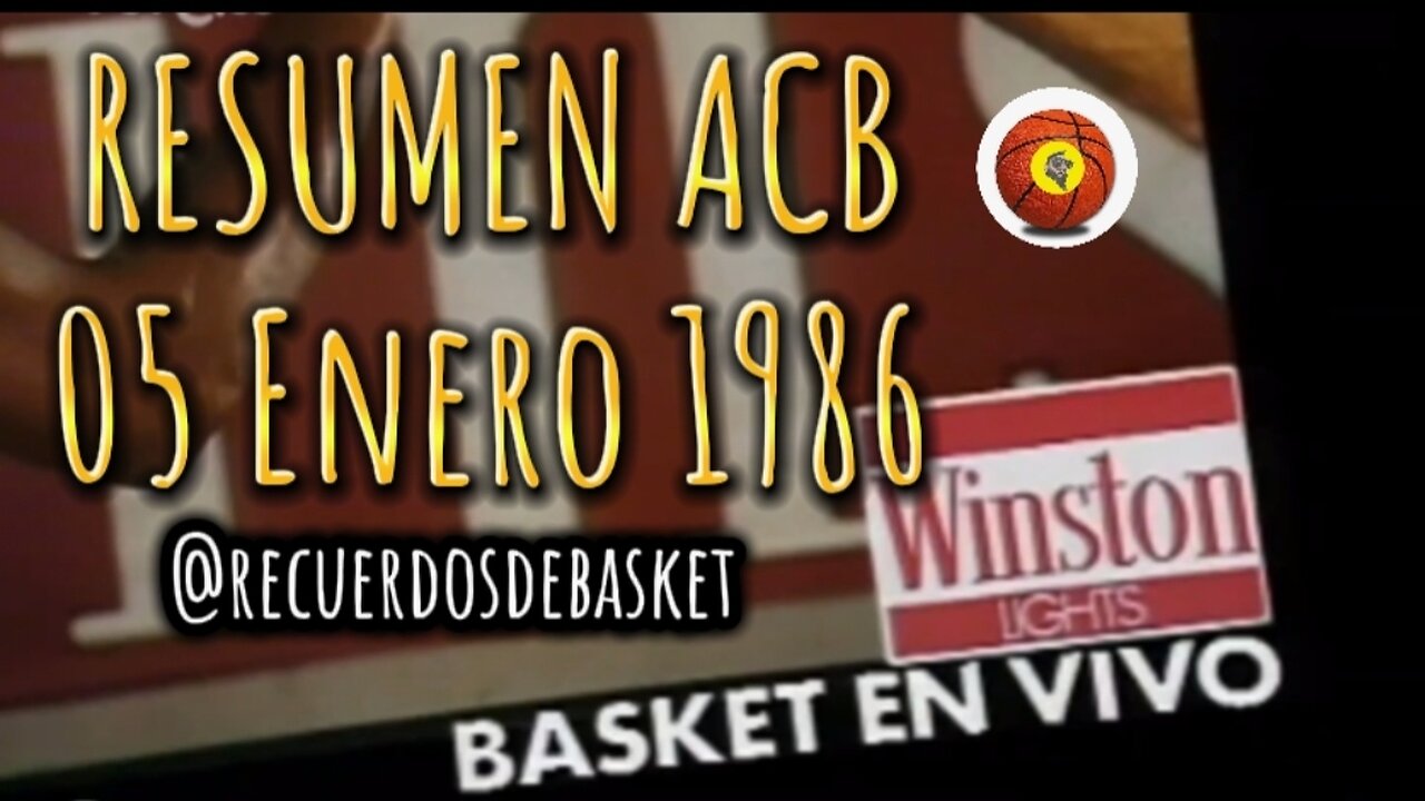 "Resumen ACB" 17° Jornada de Liga ACB 1985/86 (05 de Enero, 1986) programa Estudio Estadio