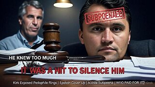 SILENCED: Charlie Kirk Was Executed For Exposing Pedophile Rings - Epstein Cover-Up Subpoenaed 3 Days After His Death
