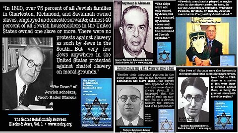 Jews funded, controlled, profited and dominated the African / American Slave Trade ✡️⛓️👨🏿
