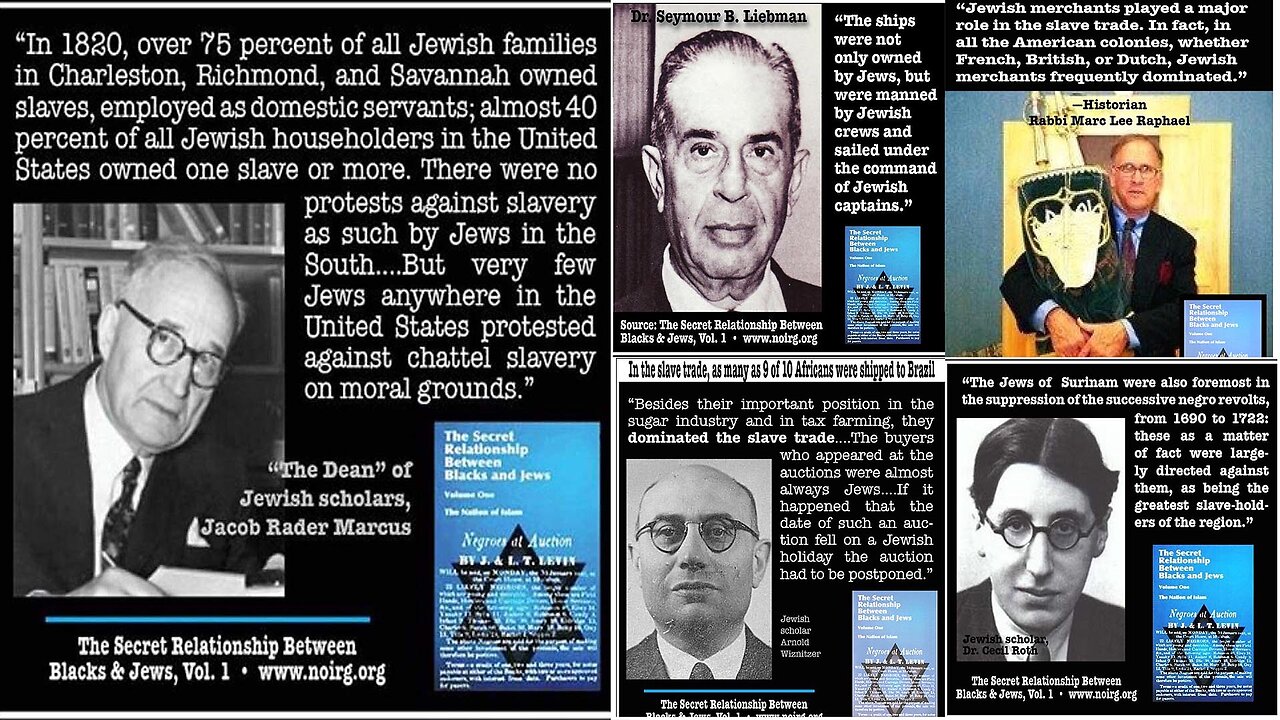 Jews funded, controlled, profited and dominated the African / American Slave Trade ✡️⛓️👨🏿