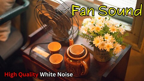 Peaceful Fan White Noise (Black Screen) | Calm, Sleep, Focus