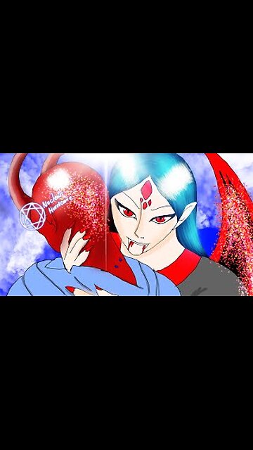 Oc speedpaint nuclear and lucifer