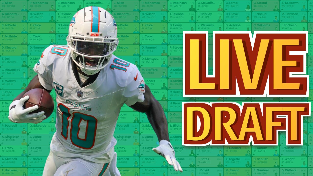 Crush the Competition: LIVE Fantasy Football Draft Like a PRO!