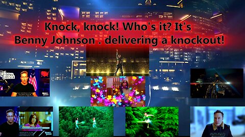 Knock, knock! Who's it? It's Benny Johnson . delivering a knockout!