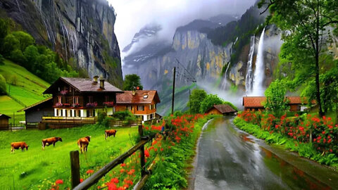 Rainy Paradise in Switzerland Left Me Speechless - Simple Life, Milking Cows, Fairy Tale Villages