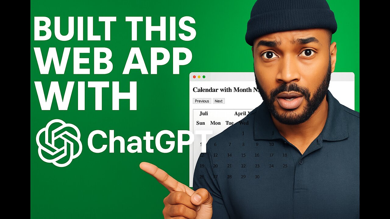 ChatGPT Helped Me Build a Calendar App from Scratch!