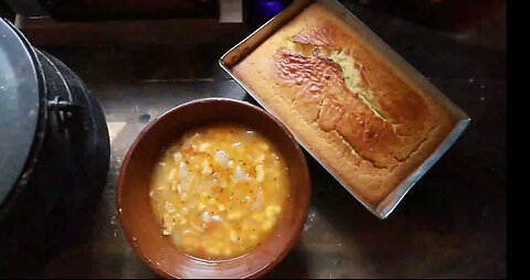 Cooking Beans & Cornbread in a Cauldron | ASMR Hearth Cooking with Justine 1