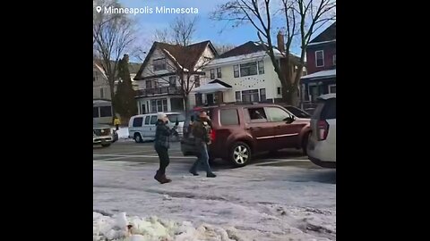Angle 1 of ICE shooting in Minneapolis