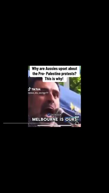 Muslim says “Melbourne is ours. The World is ours”