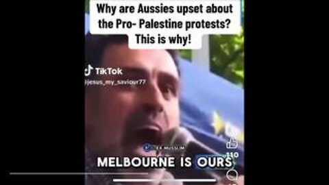 Muslim says “Melbourne is ours. The World is ours”
