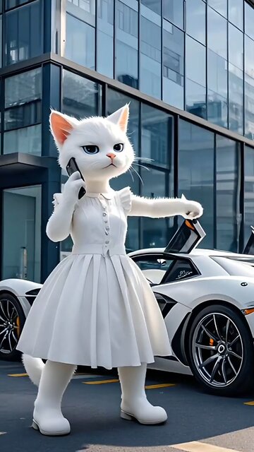 A beautiful cat dating