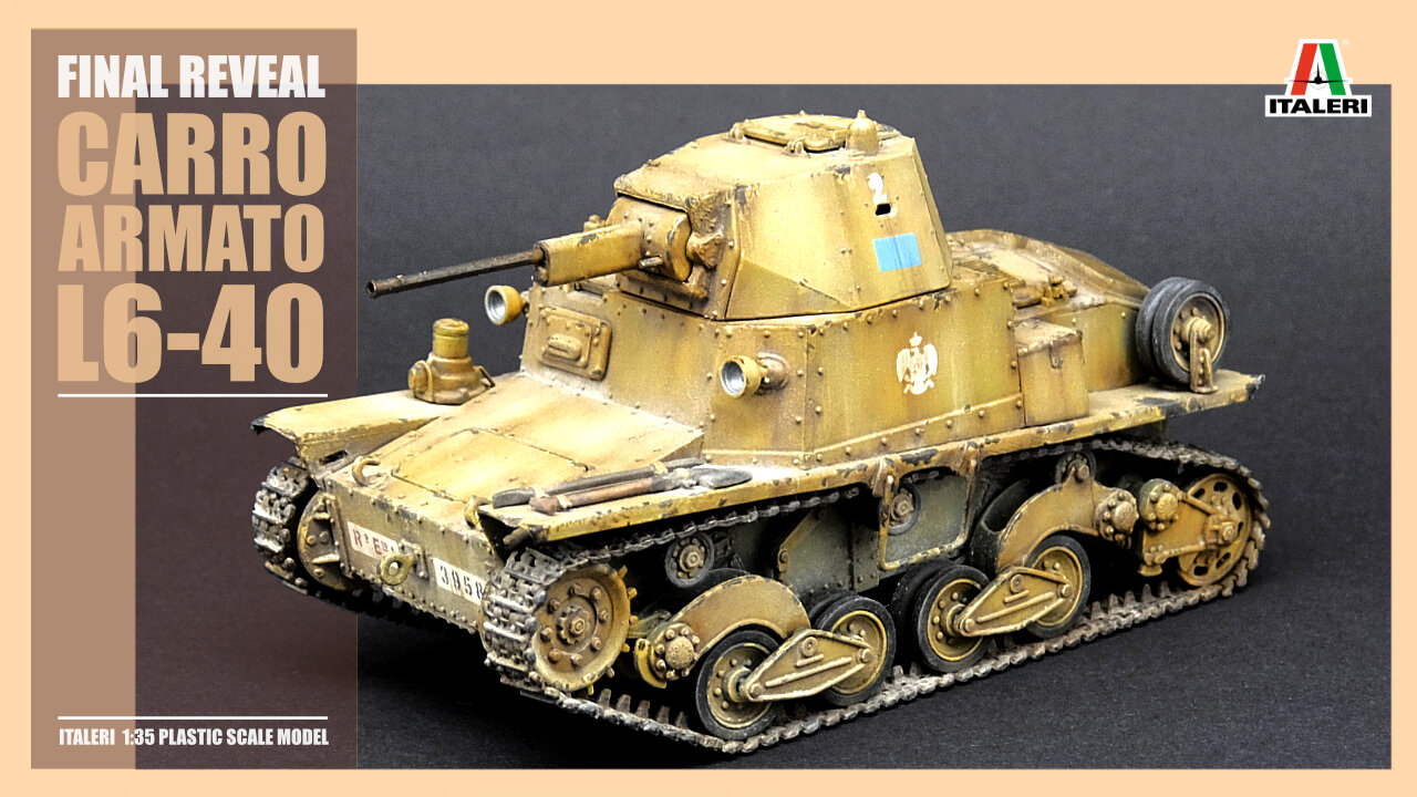 ITALERI /// CARRO ARMATO L6-40 /// FINAL REVEAL /// 1:35 SCALE MODEL /// Scale Bench