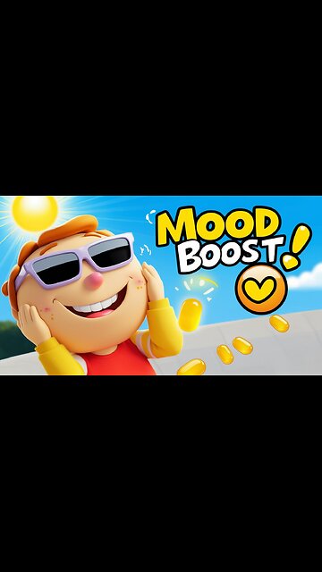 Vitamin D Mood Boost 😌☀️ (Funny Animation Meme) #Shorts