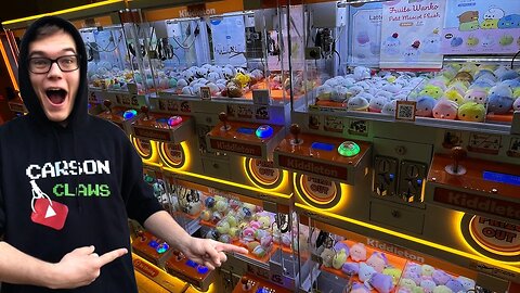 Secret Arcade Full Of Claw Machines!