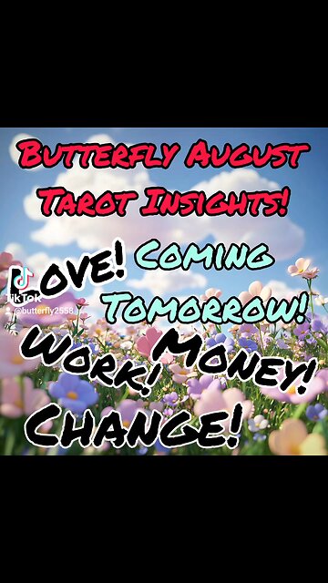 August Tarot Insight's coming tomorrow!