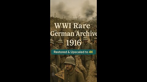 WW1 Assault: 1916 German Infantry & Trench Raids Restored in 4K! 🪖💥
