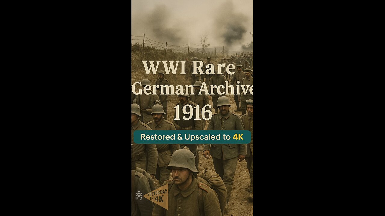 WW1 Assault: 1916 German Infantry & Trench Raids Restored in 4K! 🪖💥