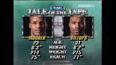 Michael Moorer vs Levi Billups - Jun 25 1991 - The Palace at Auburn Hills