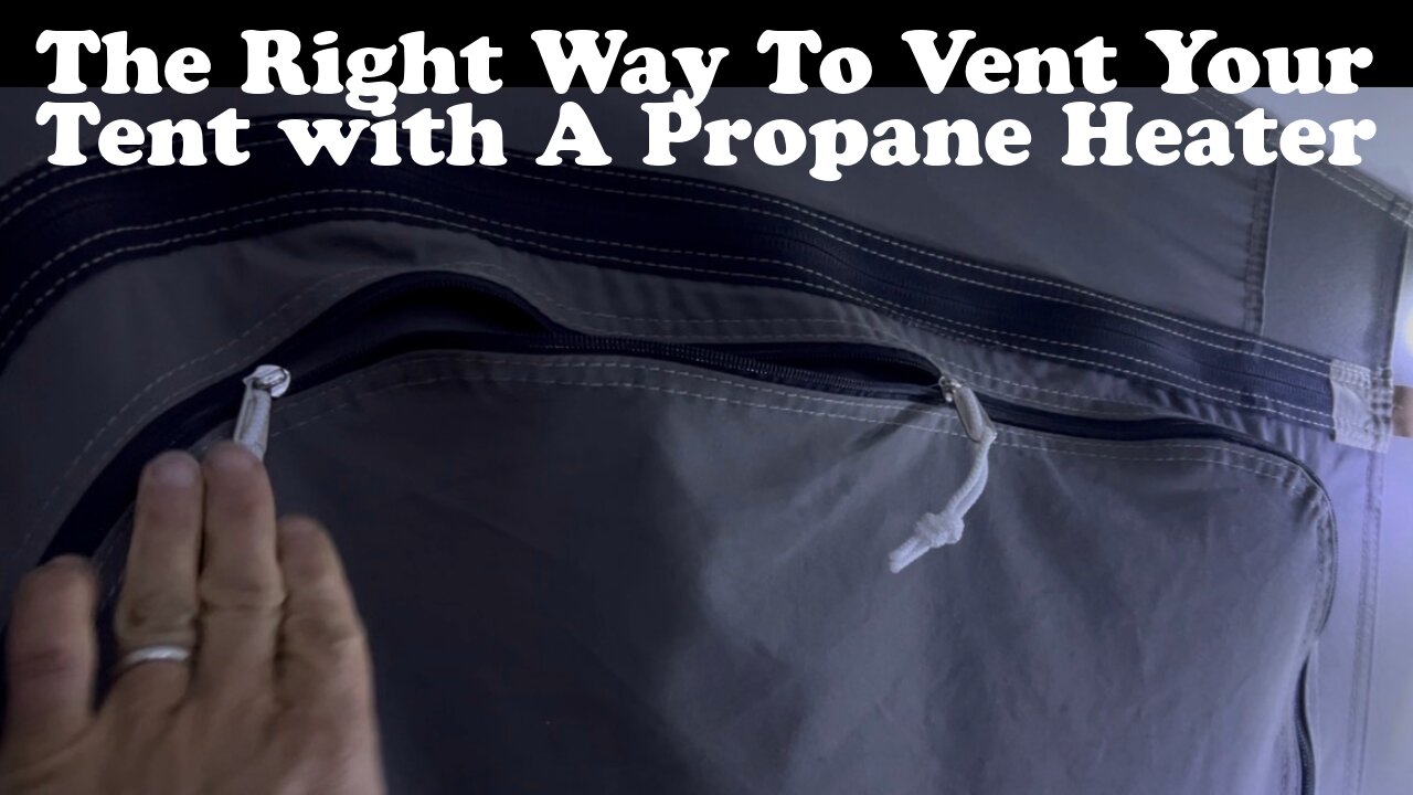 How To Vent A Kodiak Tent When Using A Portable Heater