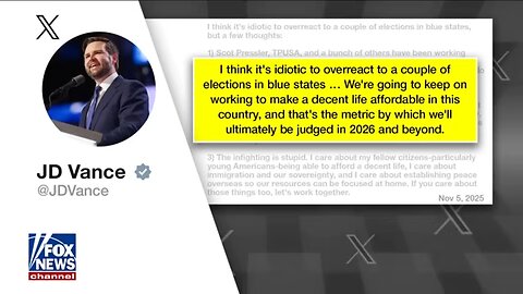 JD Vance: IDIOTIC to overreact to this