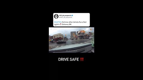 Red Light Crash In Oshawa