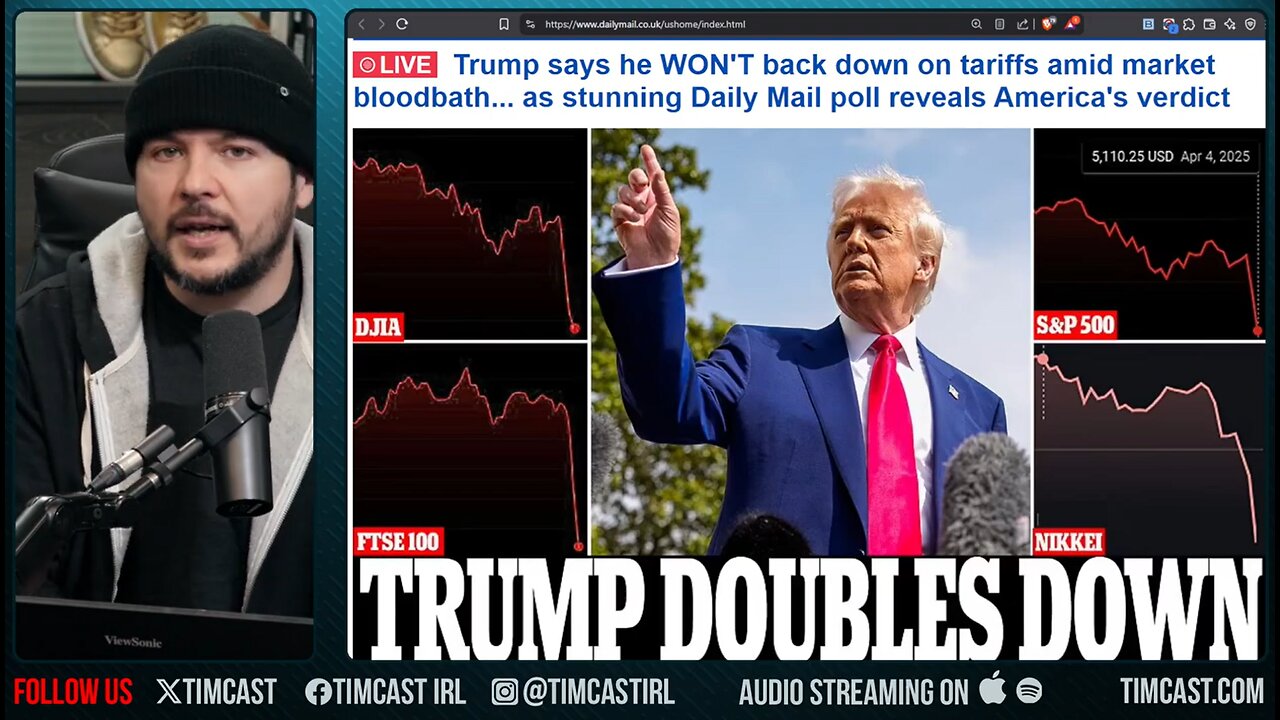 MARKET IMPLODES, Trump REFUSES To Back Down, Economists Say BLACK MONDAY Is Here, Trump Says HOLD