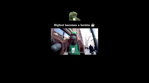 Bigfoot becomes a barista