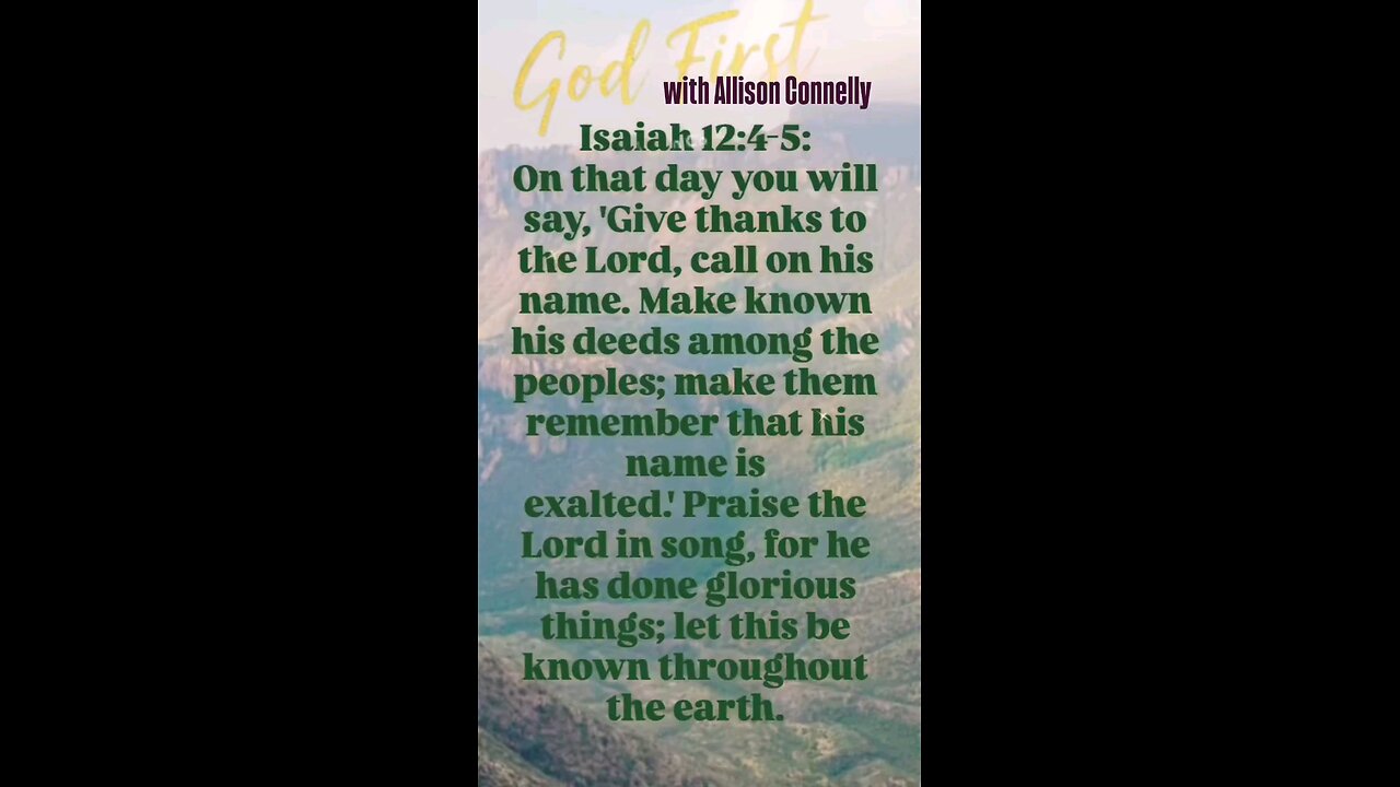 Isaiah 12:4-5