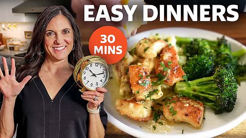 5 Easy Dinners You Can Make in 30 Minutes or Less (Garlic Butter Chicken Bites & More