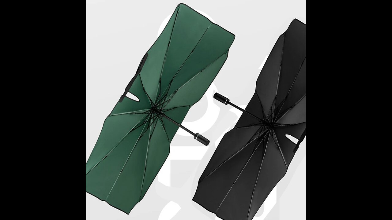 Car Windshield Sunshade Umbrella, Fits Windshields of Various Sizes