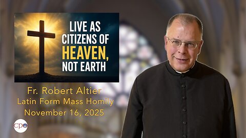 Live as Citizens of Heaven, Not Earth