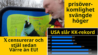 𝕏 censurerar utan EU-transparens, stal sen. "Radera USA!" är AF? Israelisk finolja köpte Eurovision