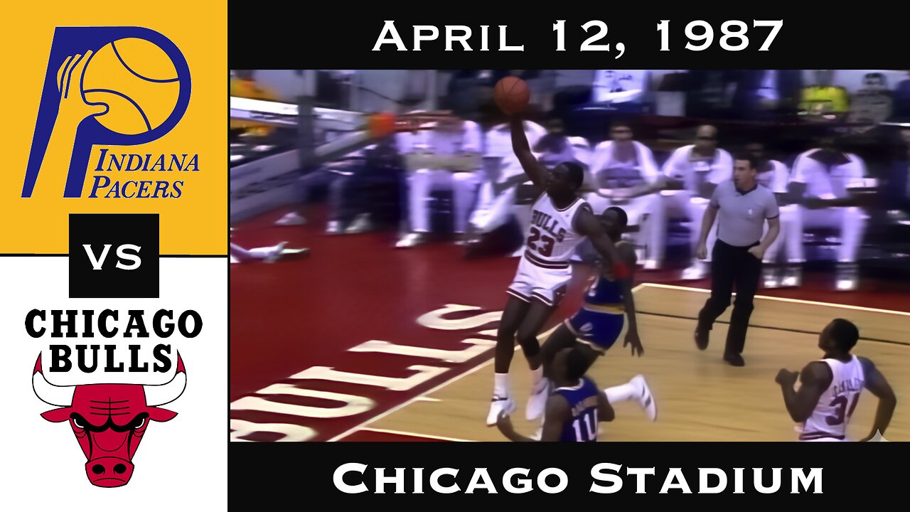 Full Game: A 53-Point Scoring Masterclass | Michael Jordan vs Pacers (April 12, 1987)