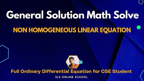 06 - Solve D^3-3D^2+4Y=e^3X General Solution Non homogeneous ODE (1)(1)