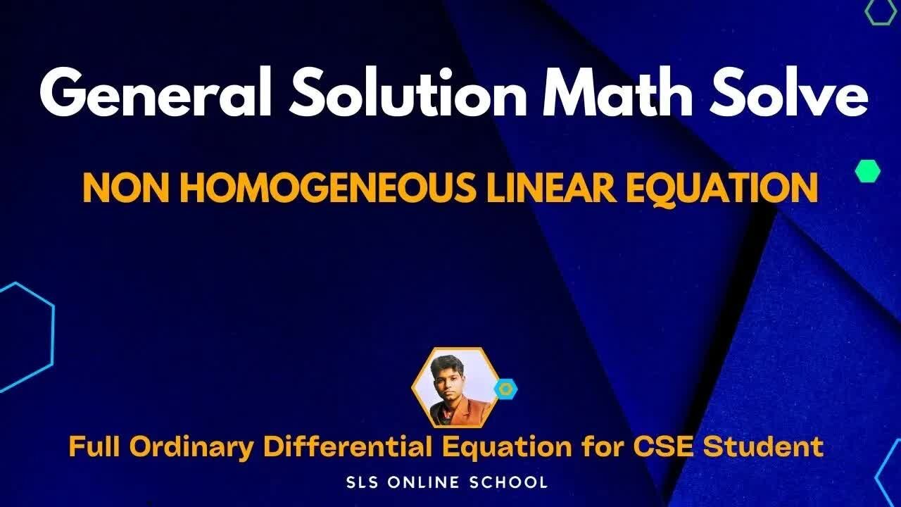 06 - Solve D^3-3D^2+4Y=e^3X General Solution Non homogeneous ODE (1)(1)