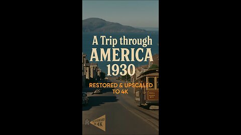 Vintage 1930s America Road Trip 🚗✨ Restored Color Footage Like Never Before!