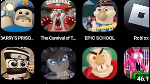 BARRY'S PRISON RUN, The Carnival of Terror, EPIC SCHOOL, Roblox Part 1