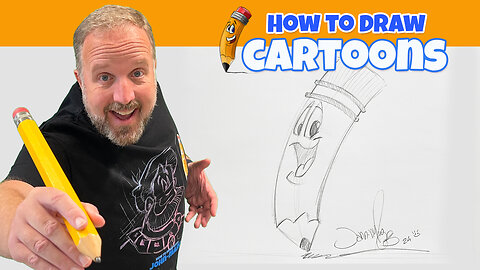 How to Draw a Cute Cartoon Pencil