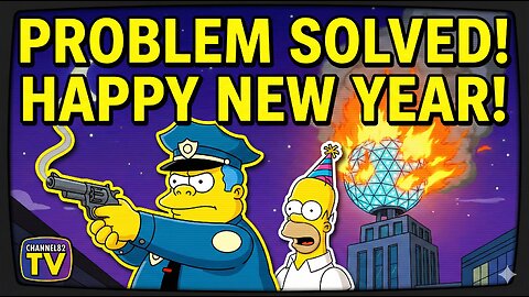 Chief Wiggum Shoots the New Year's Ball! | The Simpsons (S9E20)